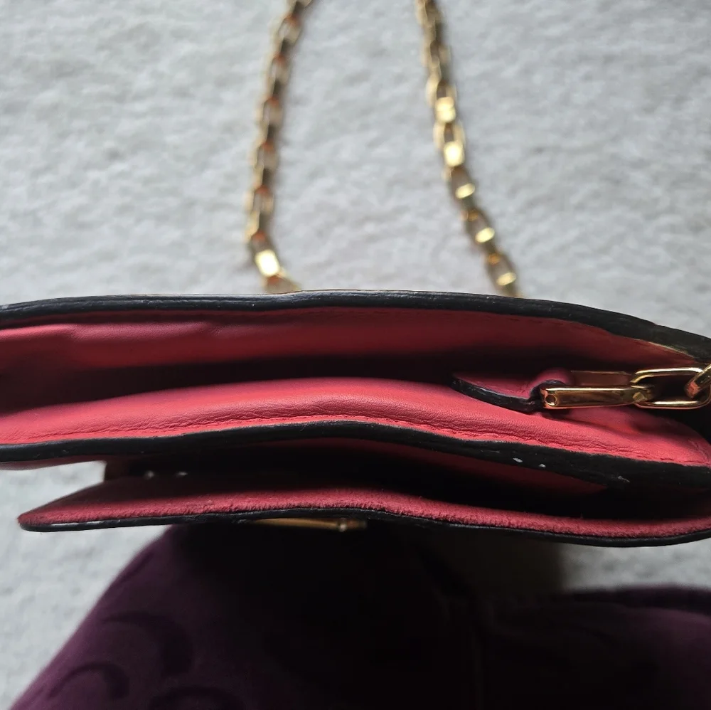 Louis Vuitton Pink Calfskin Leather Chain Louise MM Bag - Picture 4 of 10